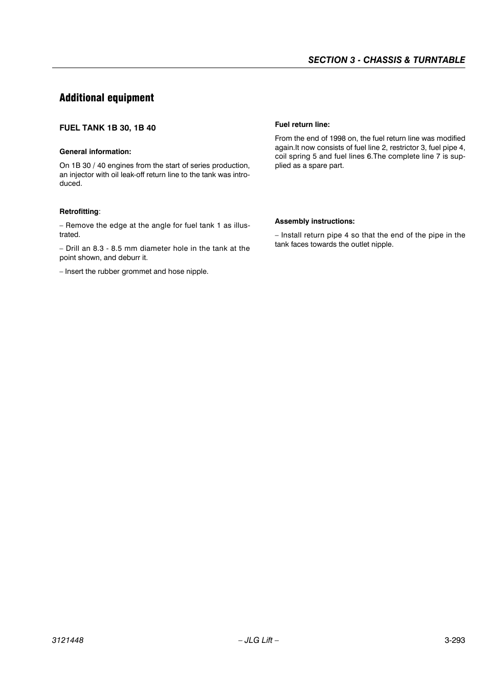 Additional equipment | JLG X23J - X700AJ Service Manual User Manual | Page 320 / 633