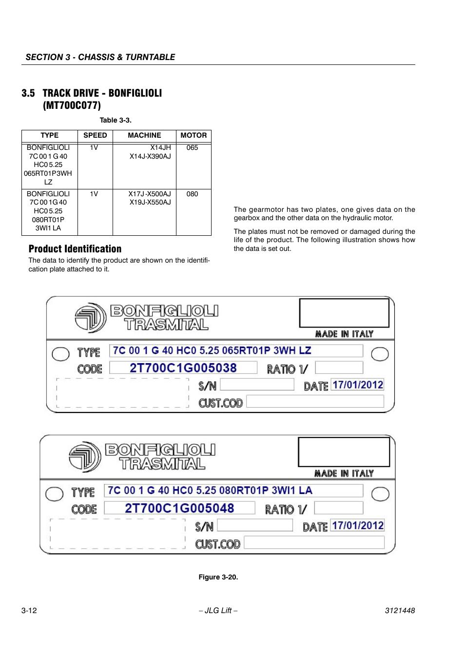 Product identification | JLG X23J - X700AJ Service Manual User Manual | Page 39 / 633