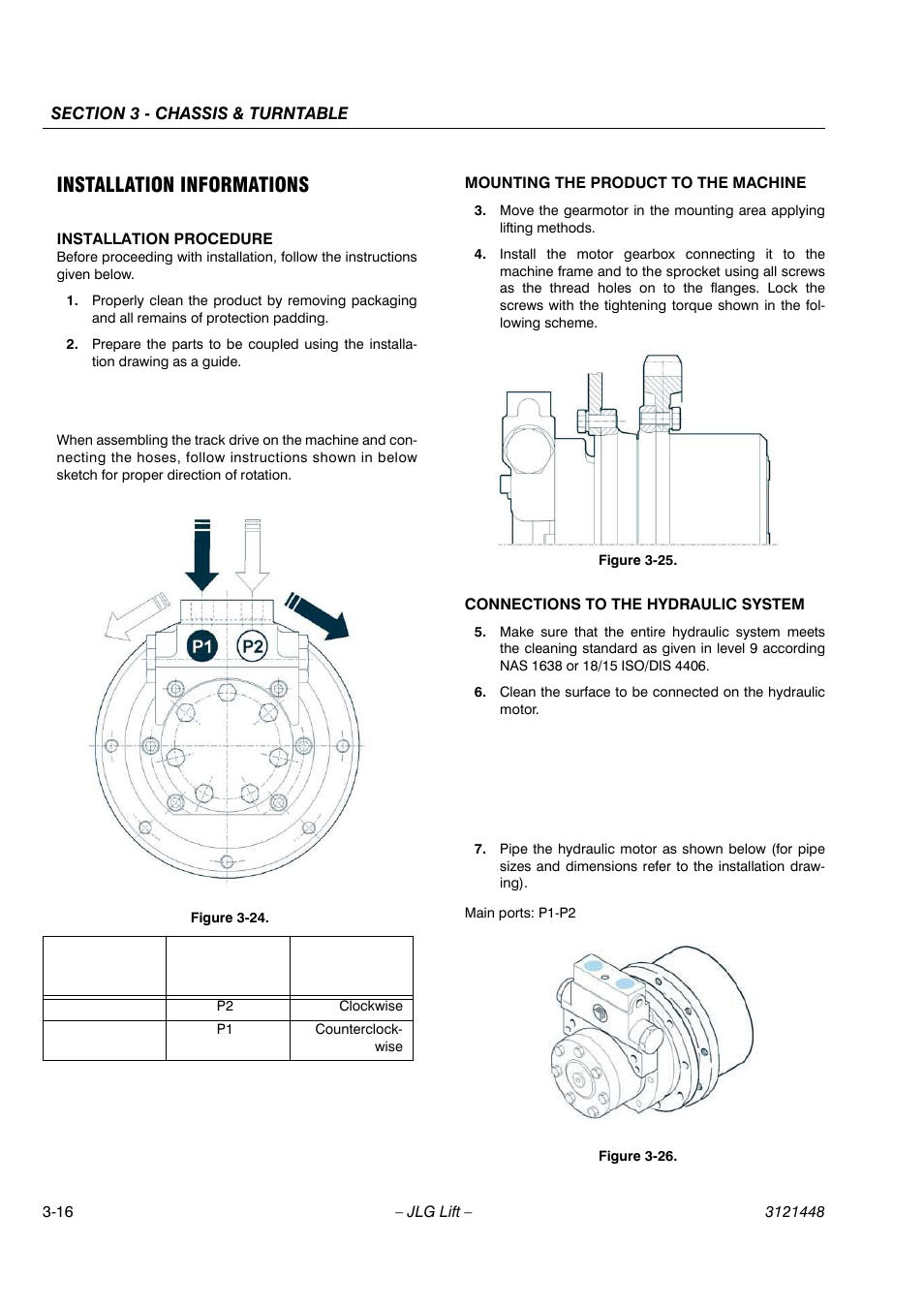 Installation informations | JLG X23J - X700AJ Service Manual User Manual | Page 43 / 633