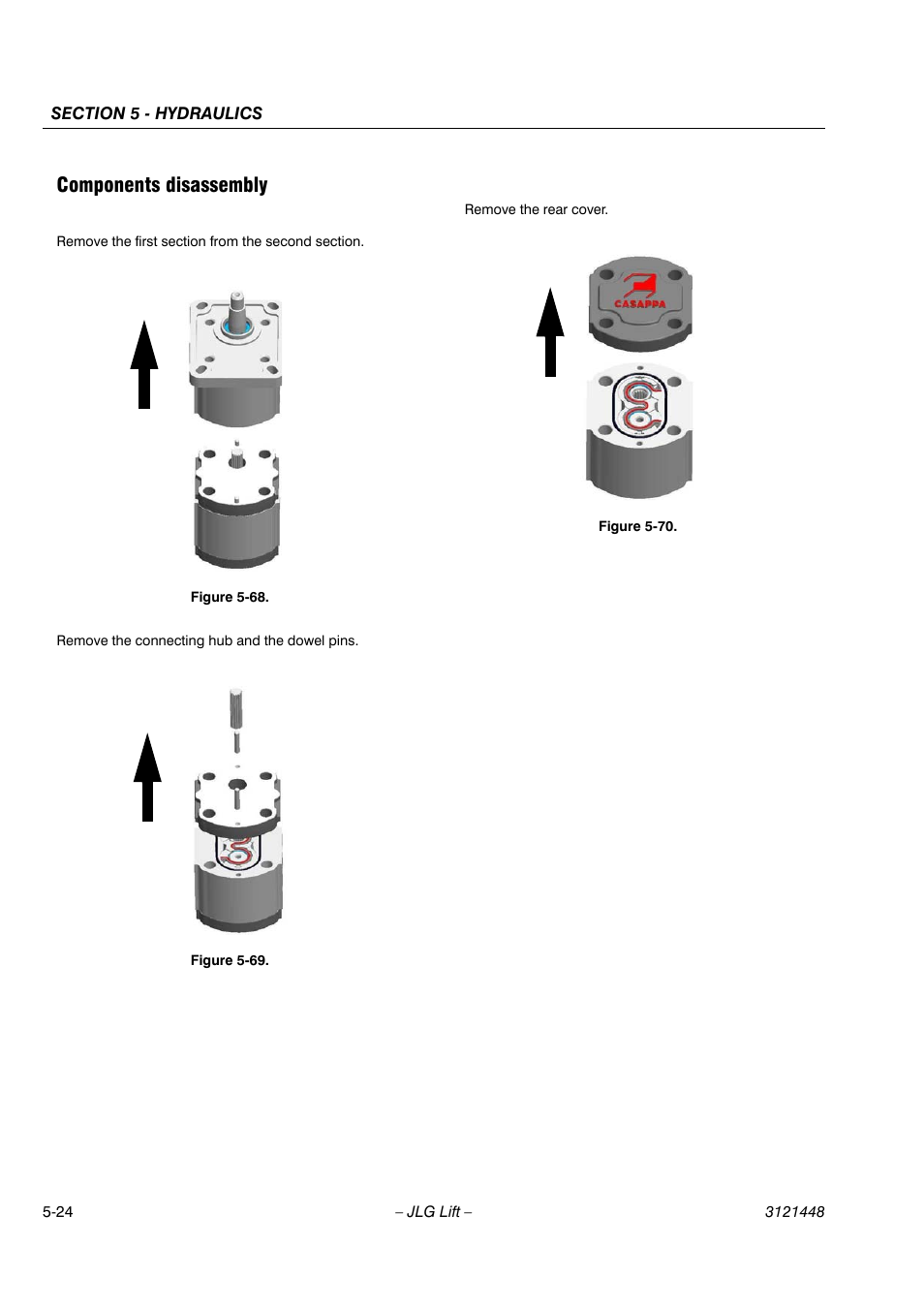 Components disassembly | JLG X23J - X700AJ Service Manual User Manual | Page 450 / 633
