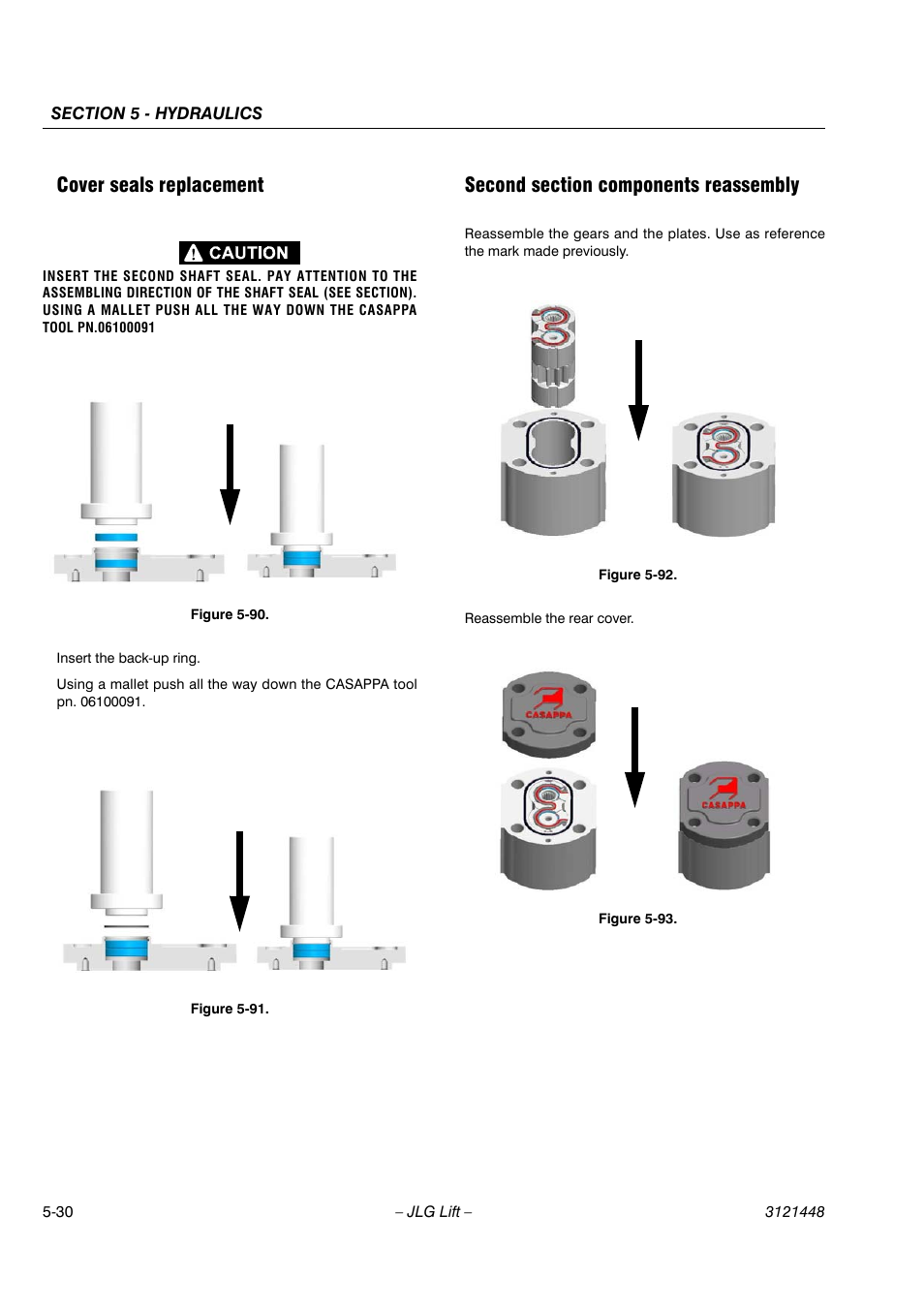 Cover seals replacement | JLG X23J - X700AJ Service Manual User Manual | Page 456 / 633