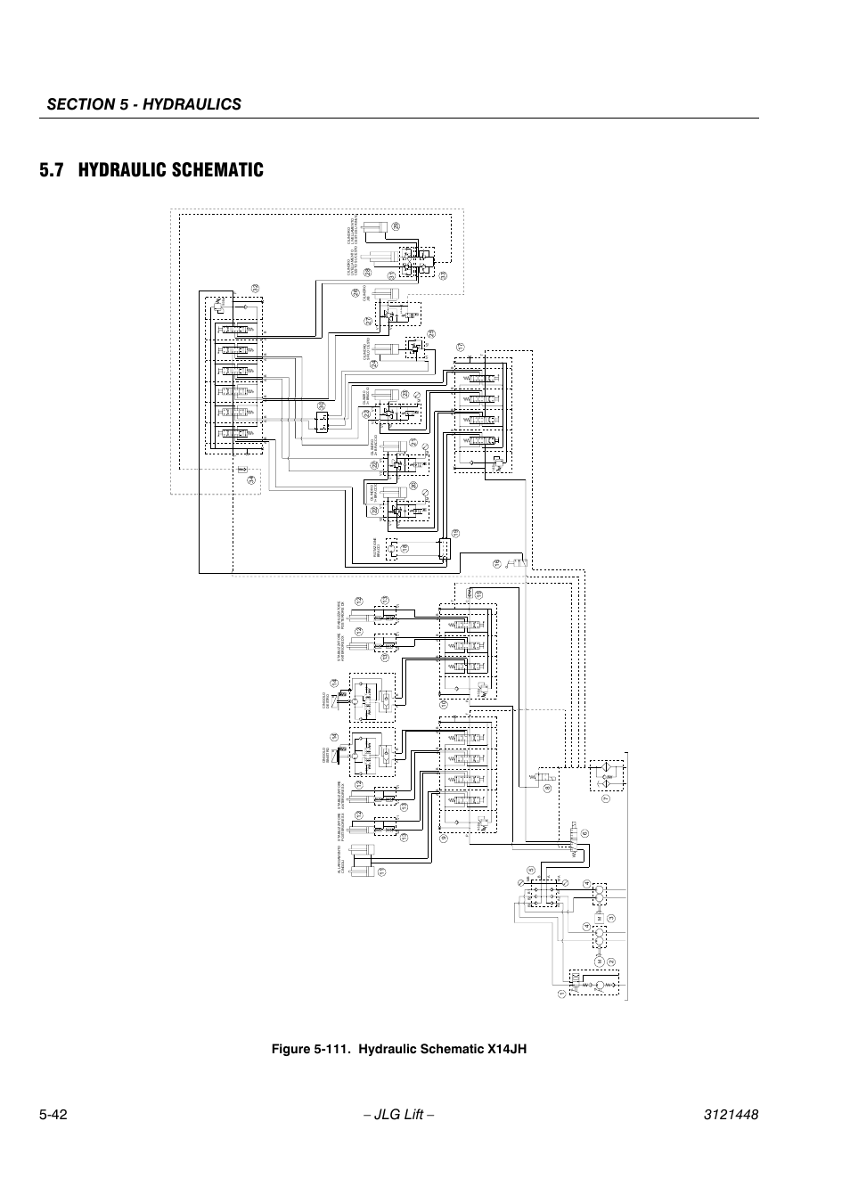 7 hydraulic schematic | JLG X23J - X700AJ Service Manual User Manual | Page 468 / 633