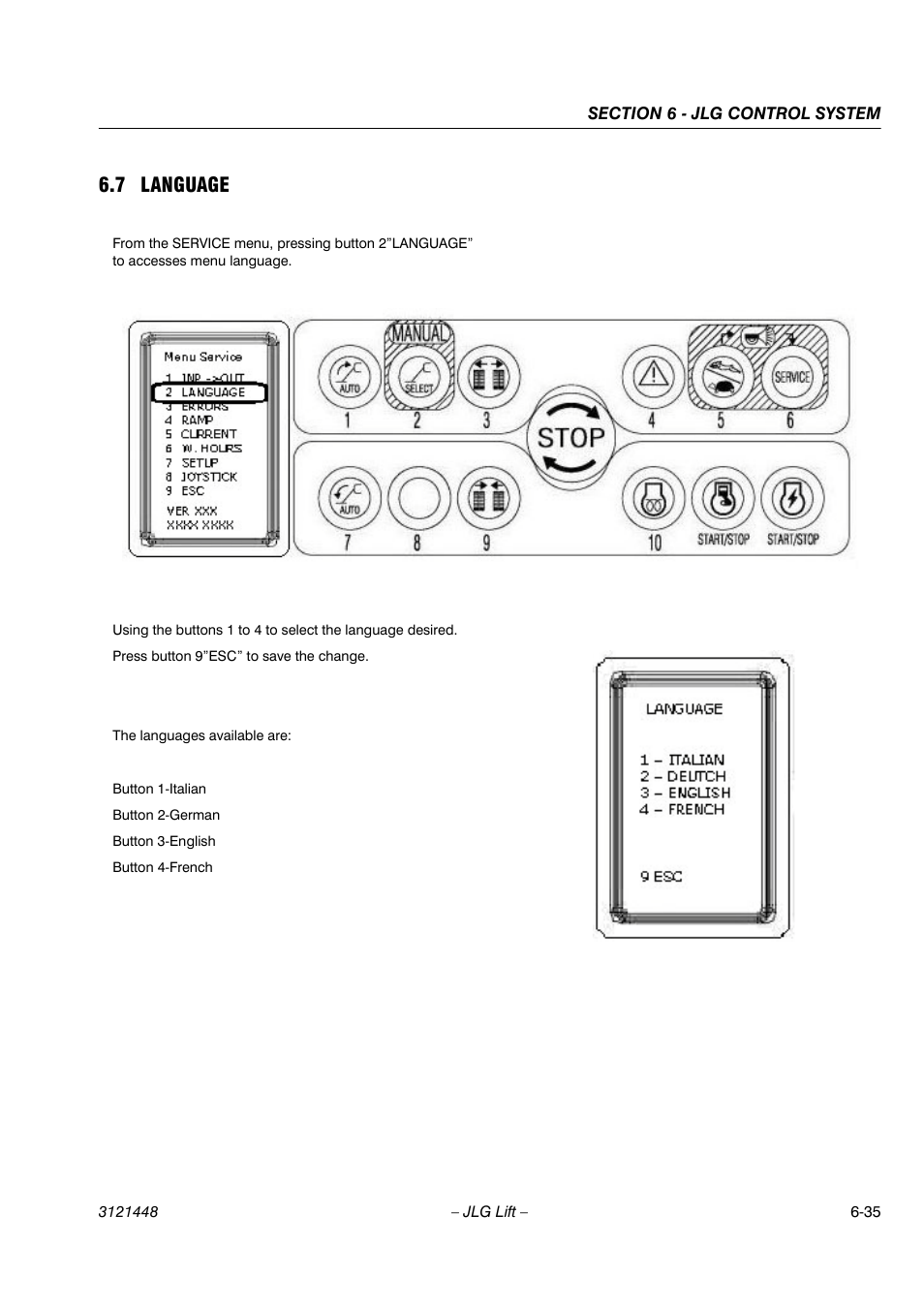 7 language | JLG X23J - X700AJ Service Manual User Manual | Page 524 / 633