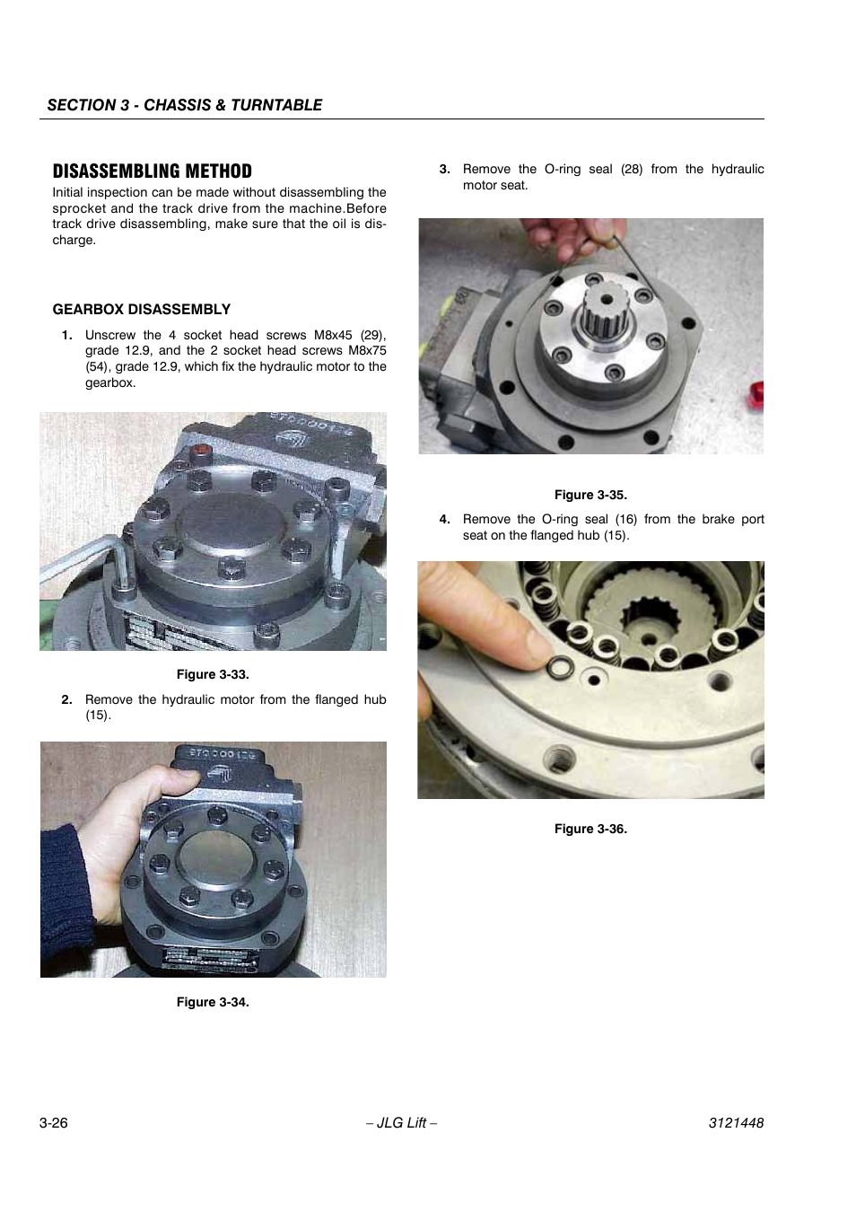 Disassembling method | JLG X23J - X700AJ Service Manual User Manual | Page 53 / 633