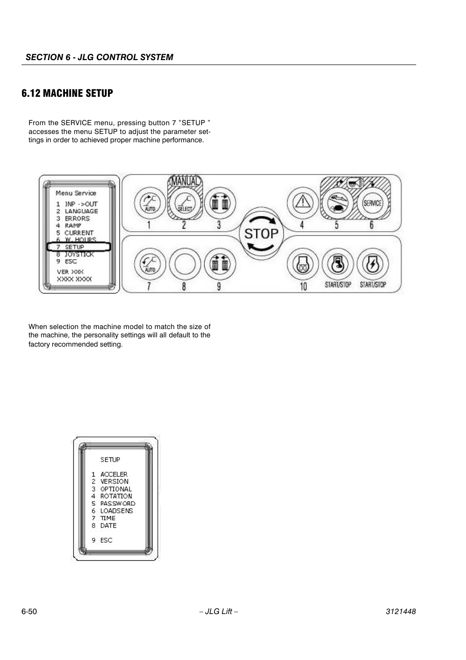 12 machine setup | JLG X23J - X700AJ Service Manual User Manual | Page 539 / 633