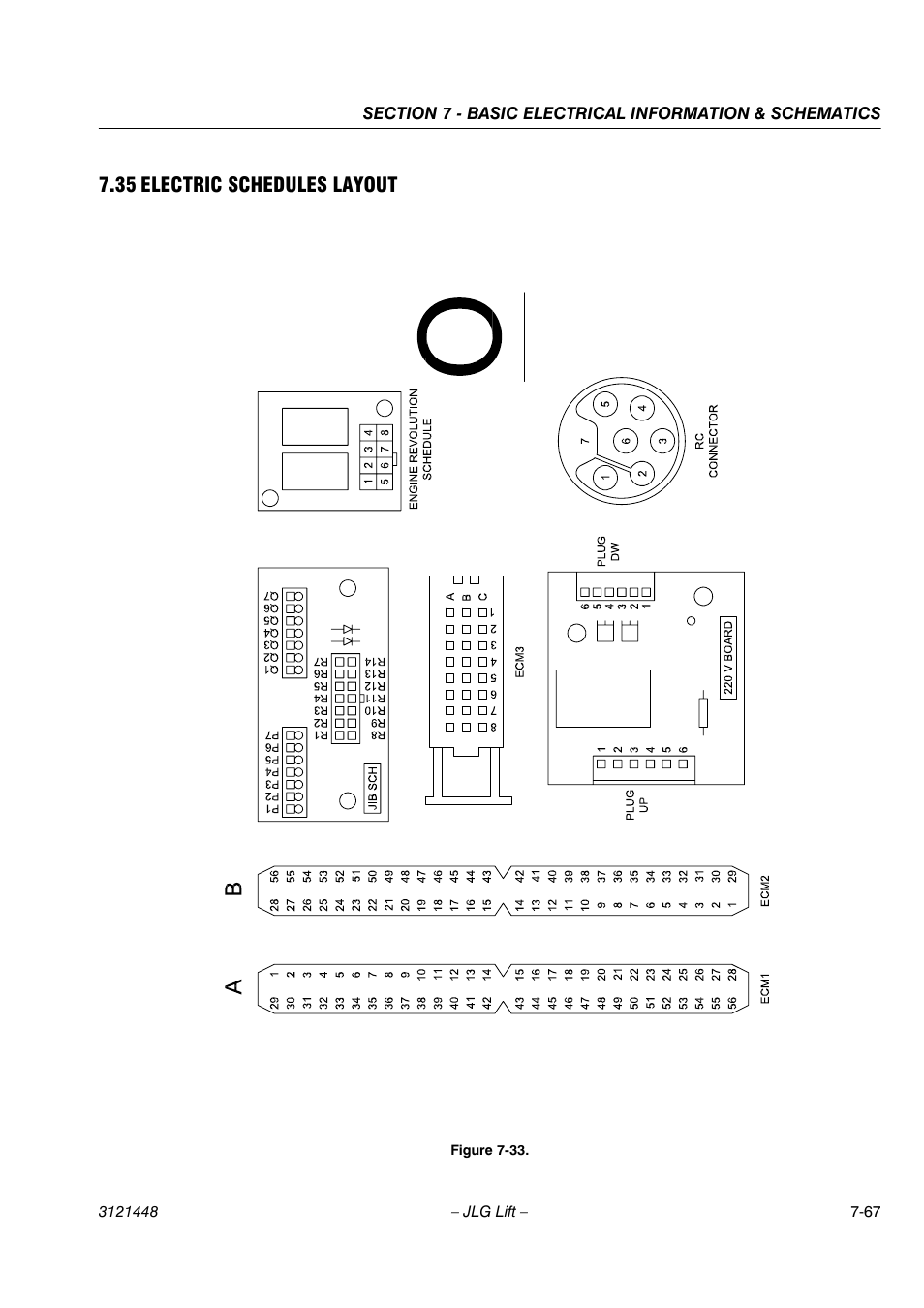 35 electric schedules layout | JLG X23J - X700AJ Service Manual User Manual | Page 620 / 633