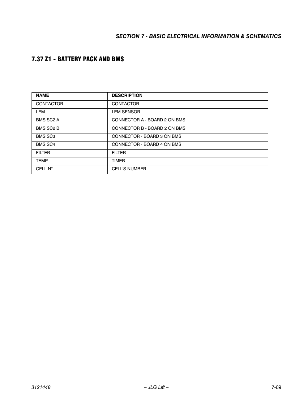 37 z1 - battery pack and bms | JLG X23J - X700AJ Service Manual User Manual | Page 622 / 633