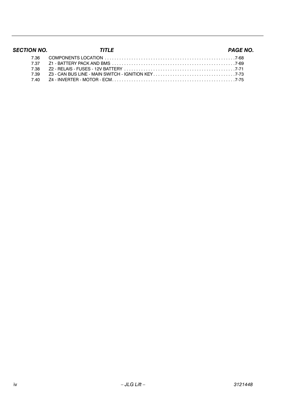 JLG X23J - X700AJ Service Manual User Manual | Page 8 / 633