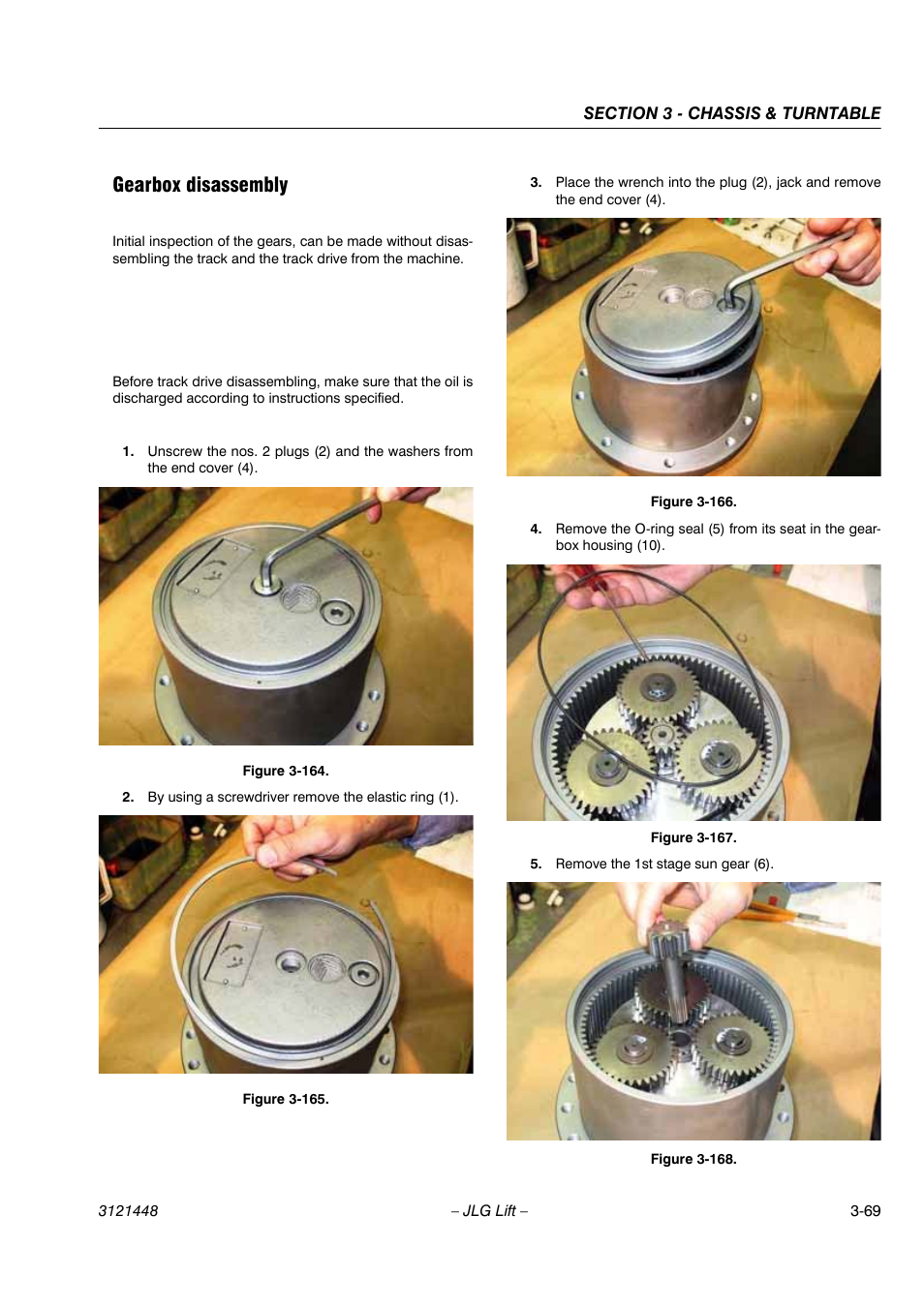 Gearbox disassembly | JLG X23J - X700AJ Service Manual User Manual | Page 96 / 633