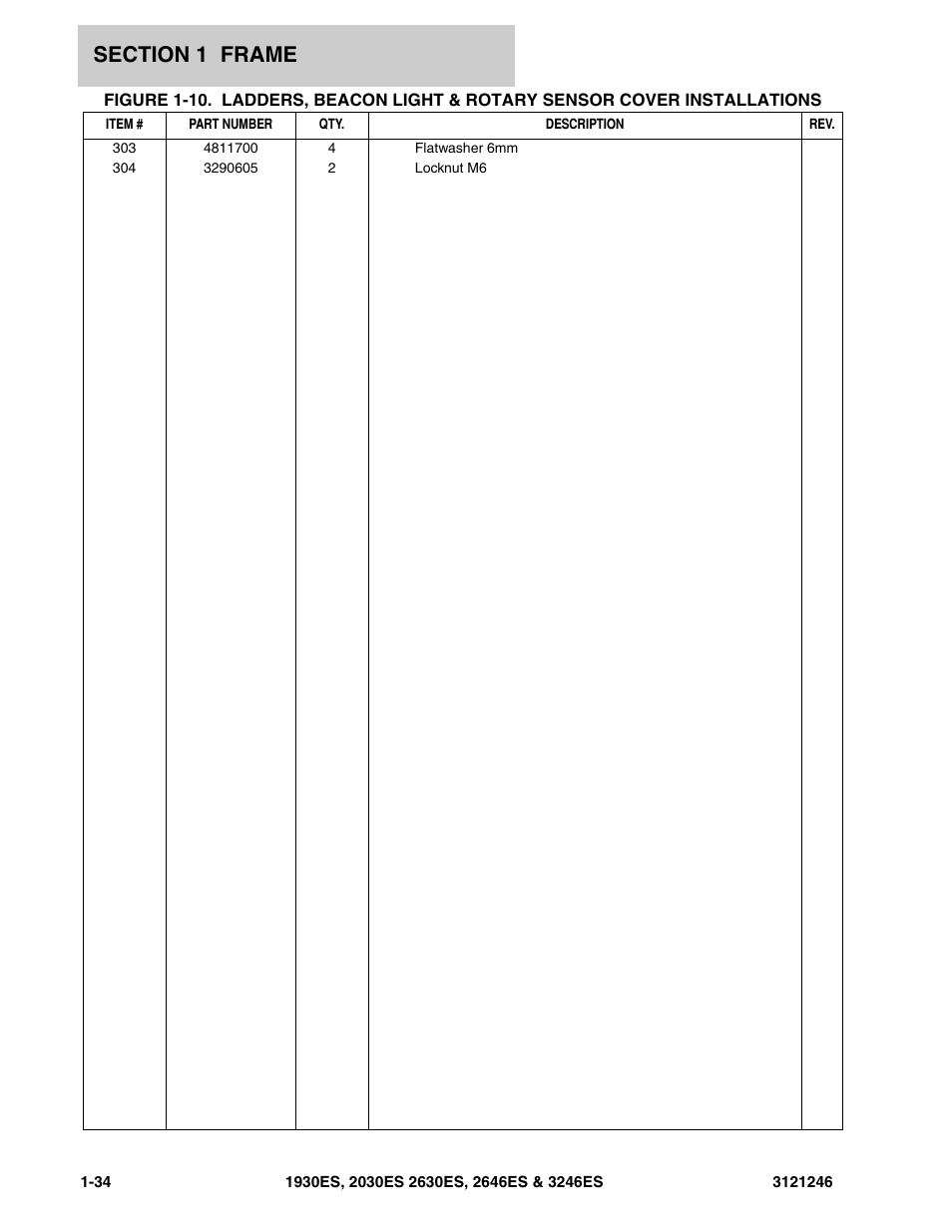 JLG 3246ES Parts Manual User Manual | Page 40 / 168