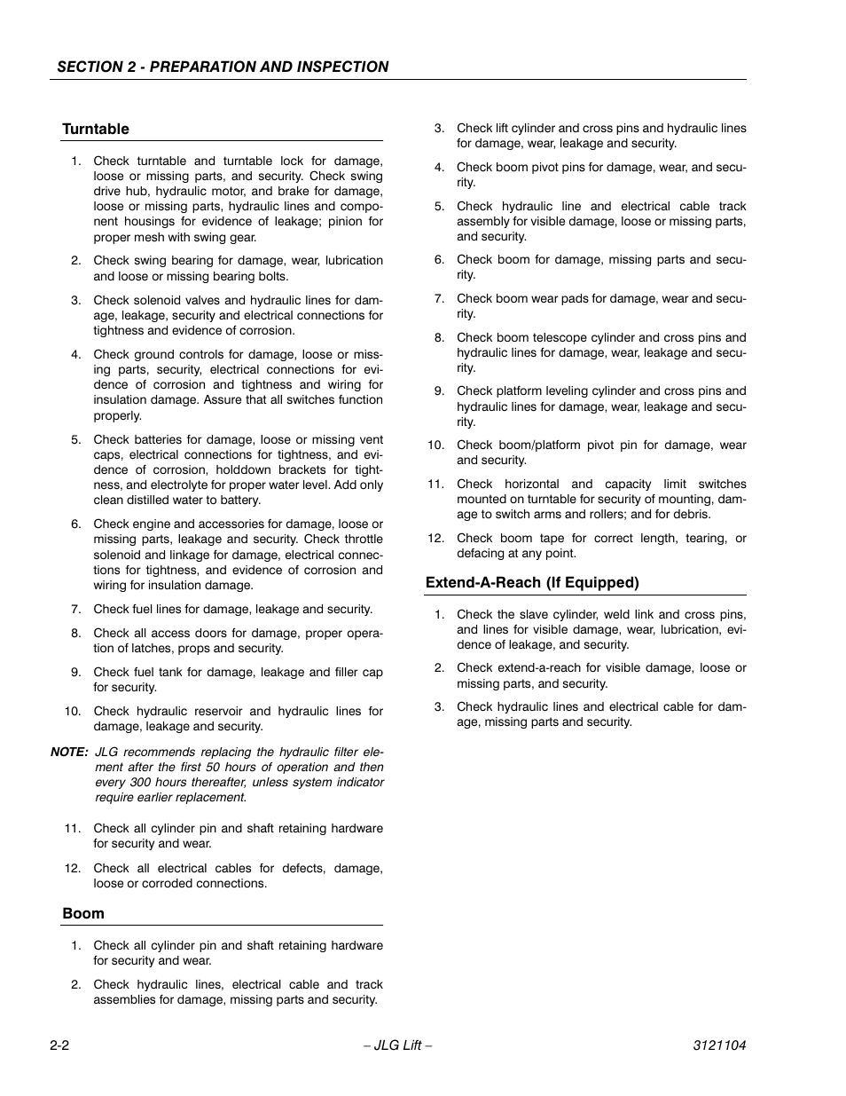 Turntable, Boom, Extend-a-reach (if equipped) | JLG 120-SXJ ANSI Operator Manual User Manual | Page 18 / 80