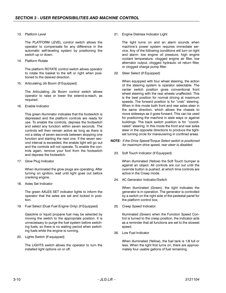 JLG 120-SXJ ANSI Operator Manual User Manual | Page 40 / 80