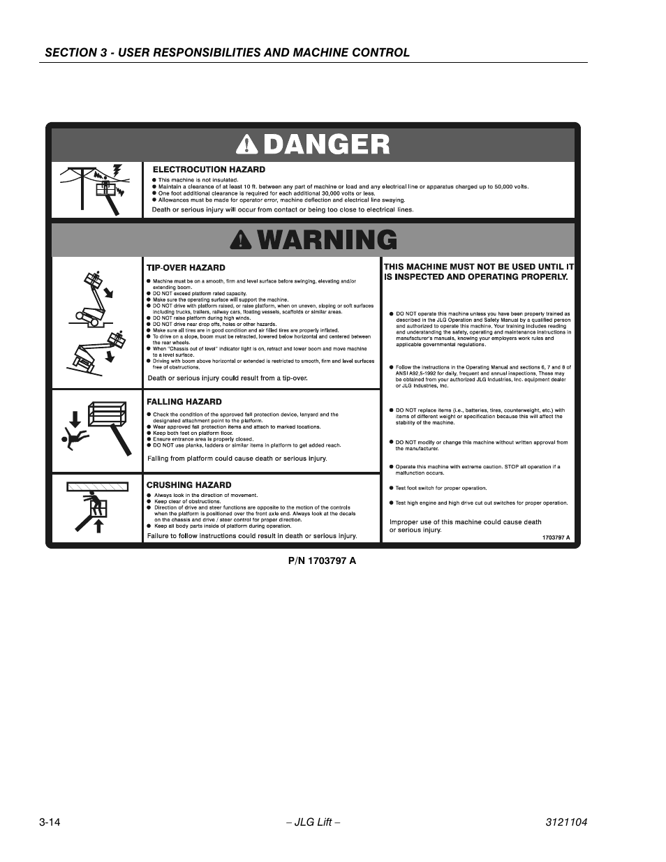 JLG 120-SXJ ANSI Operator Manual User Manual | Page 44 / 80