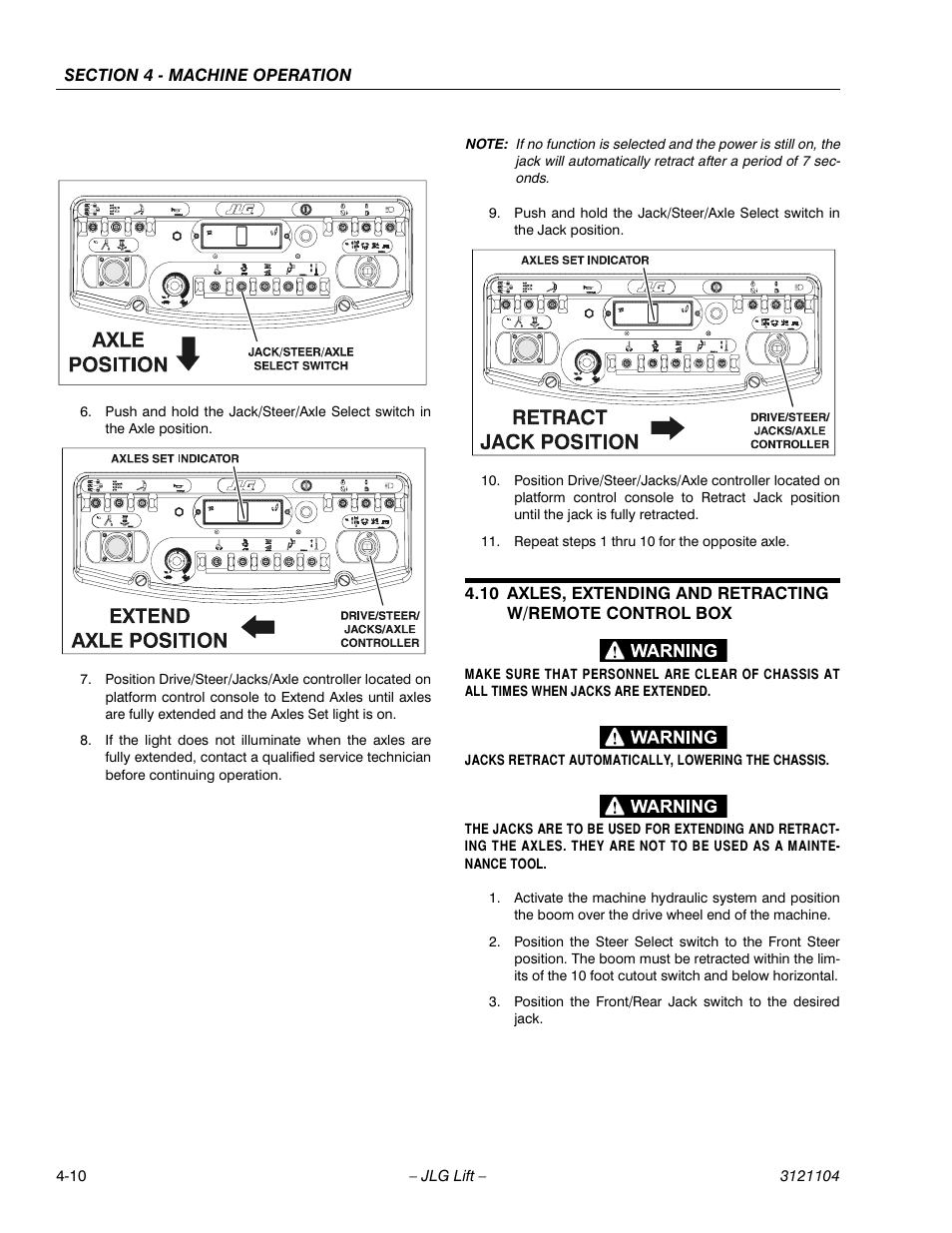 JLG 120-SXJ ANSI Operator Manual User Manual | Page 60 / 80