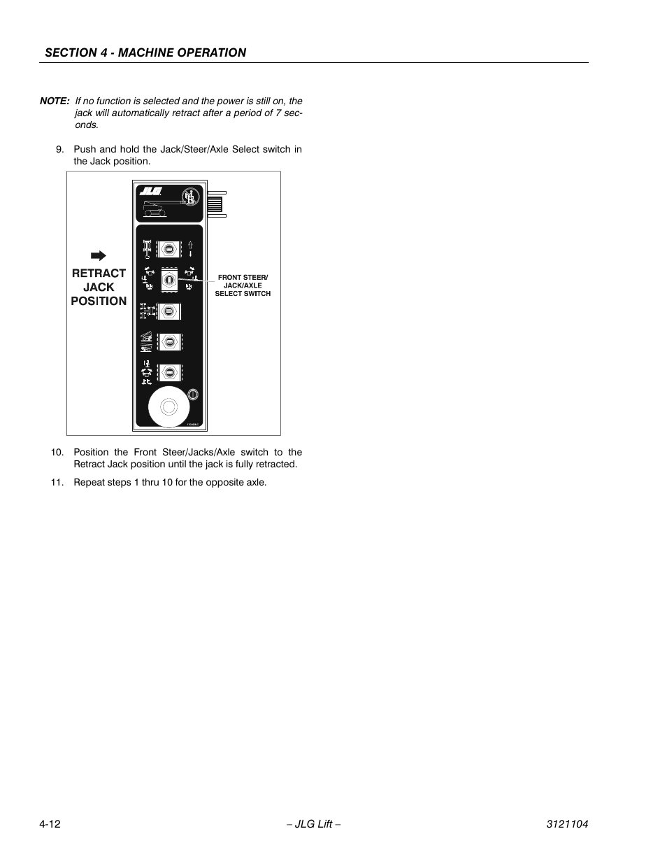 JLG 120-SXJ ANSI Operator Manual User Manual | Page 62 / 80