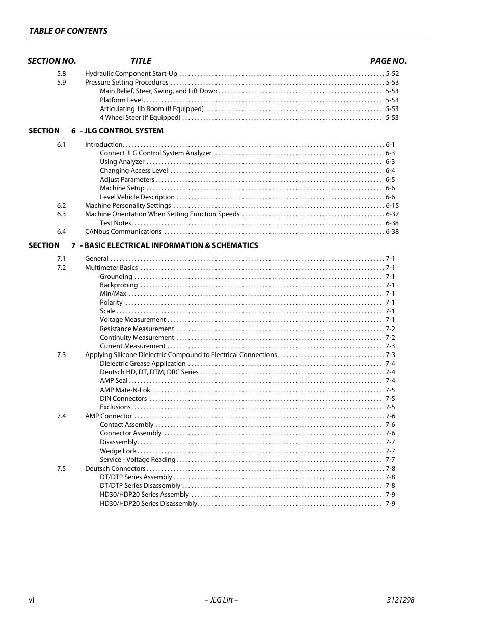 JLG 660SJ Service Manual User Manual | Page 10 / 328