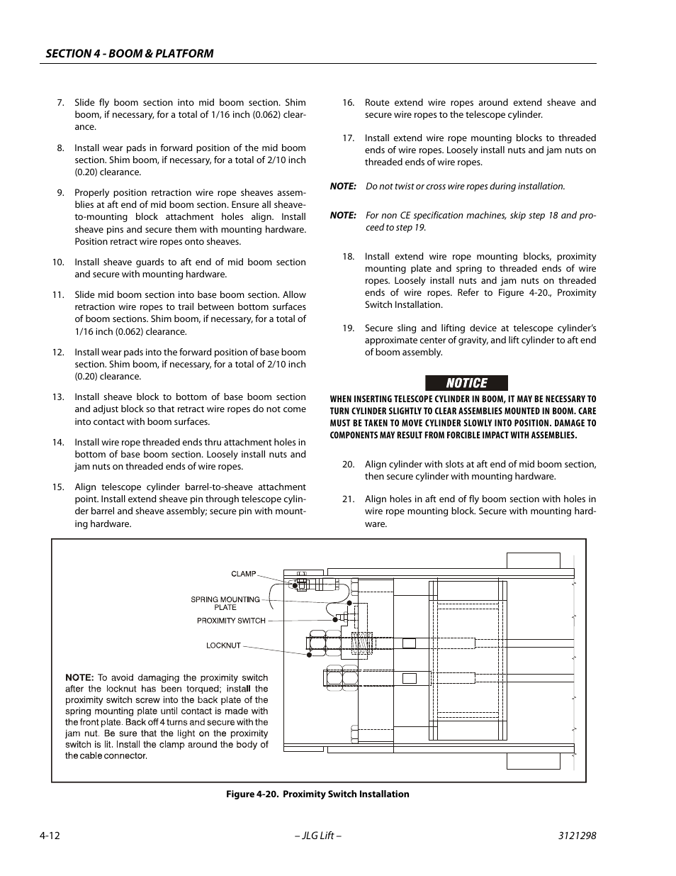 Proximity switch installation -12 | JLG 660SJ Service Manual User Manual | Page 160 / 328