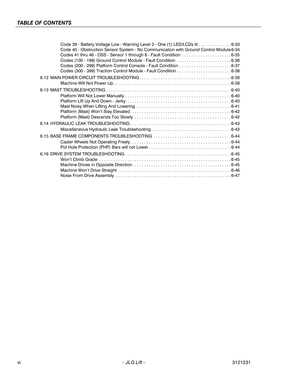 JLG 15/20MSP Service Manual User Manual | Page 10 / 174