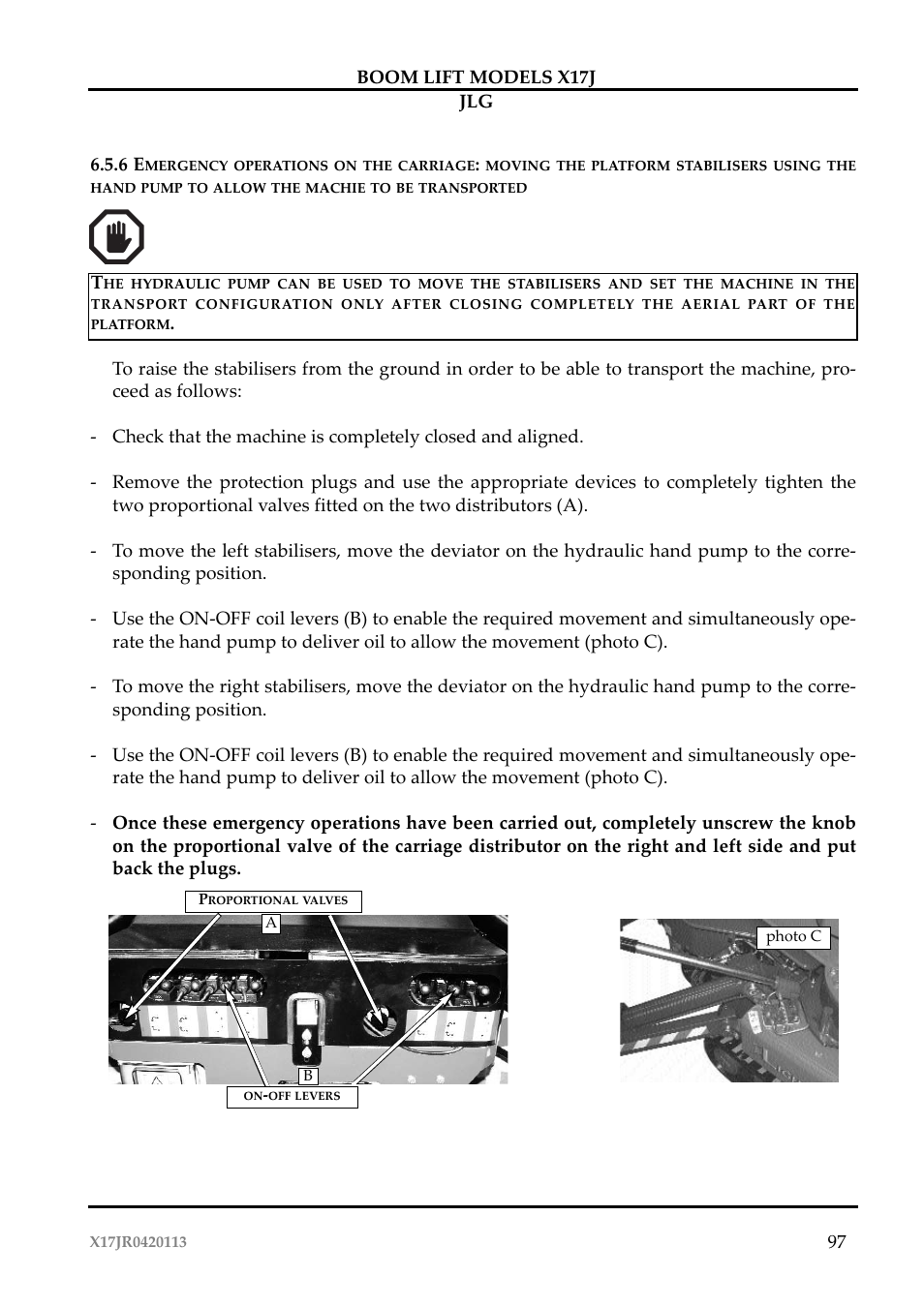 JLG X17J Operator Manual User Manual | Page 101 / 172