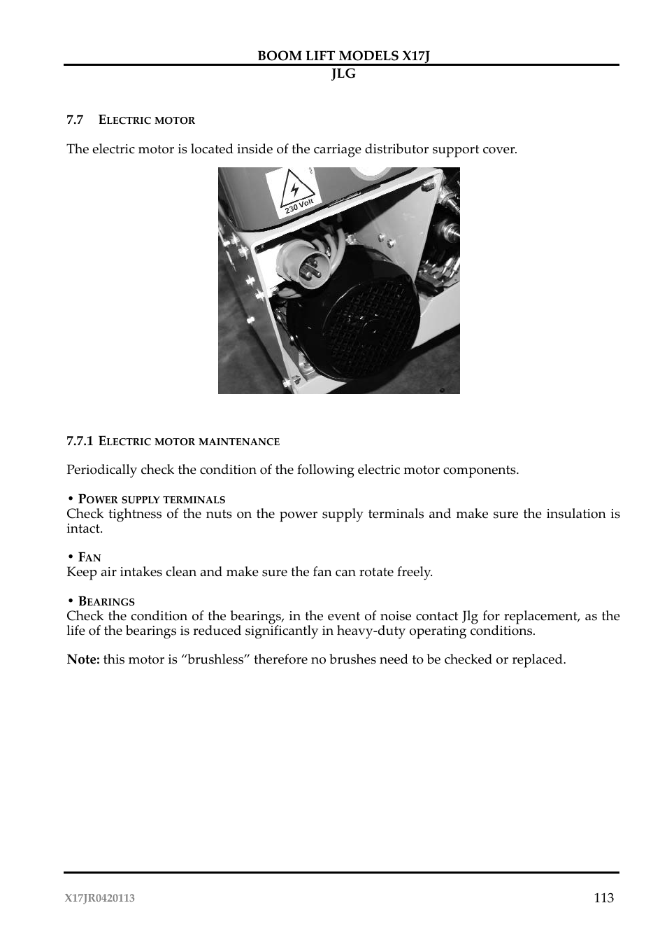 JLG X17J Operator Manual User Manual | Page 117 / 172