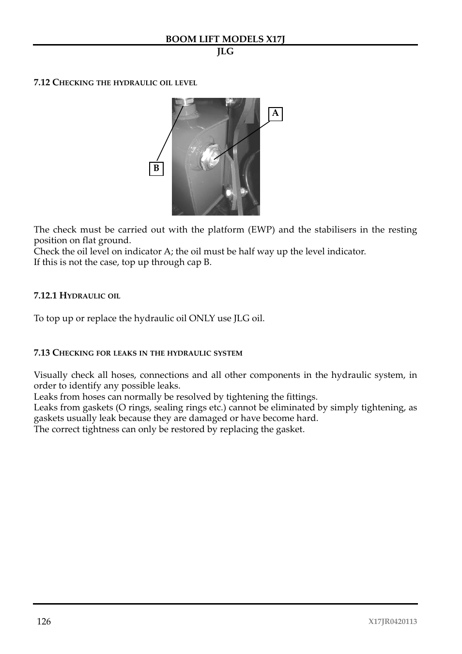 JLG X17J Operator Manual User Manual | Page 130 / 172