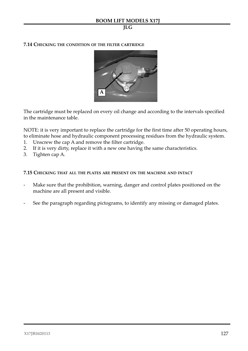 JLG X17J Operator Manual User Manual | Page 131 / 172