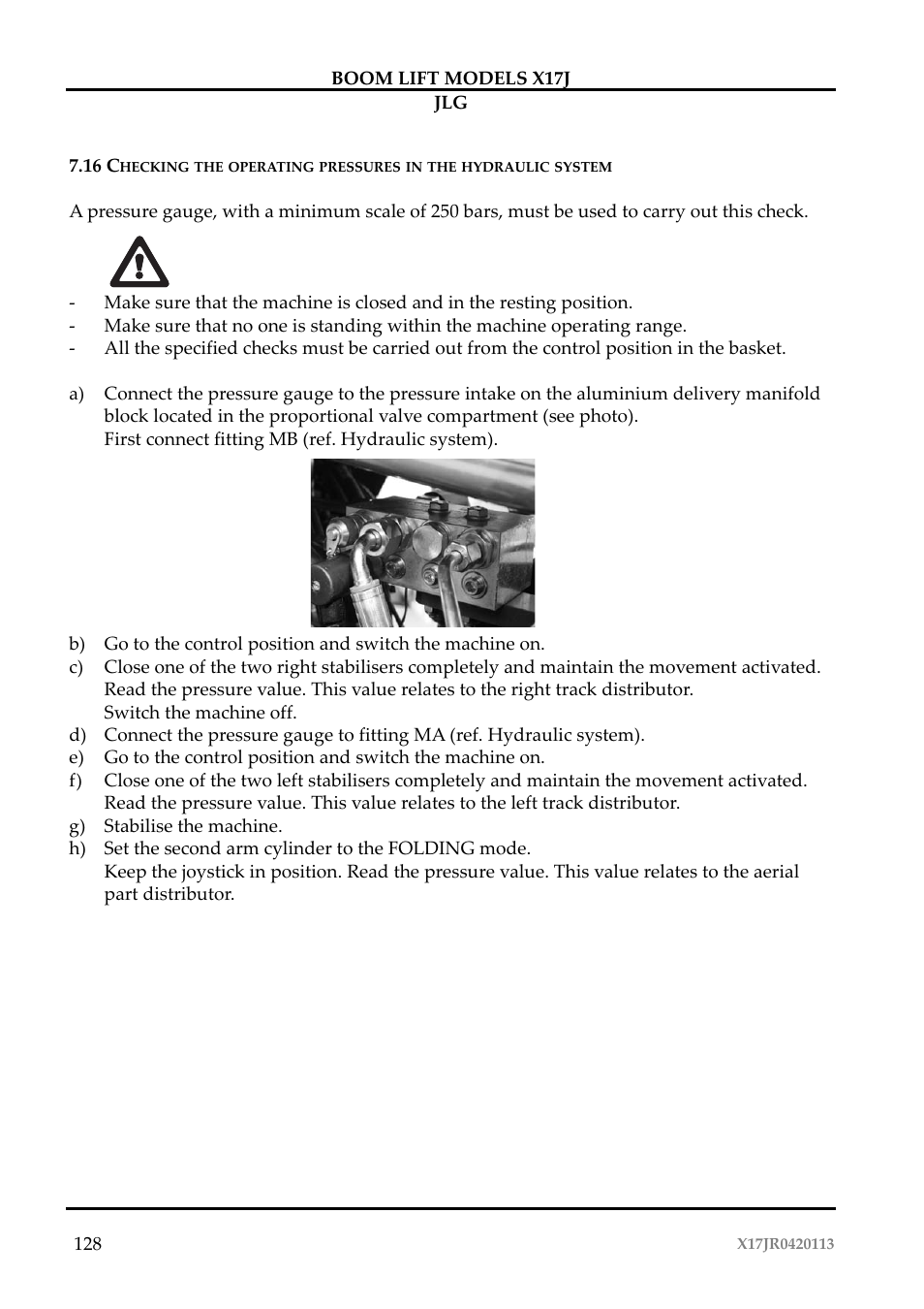 JLG X17J Operator Manual User Manual | Page 132 / 172