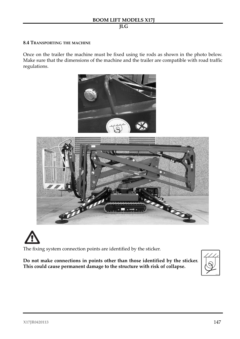 JLG X17J Operator Manual User Manual | Page 151 / 172