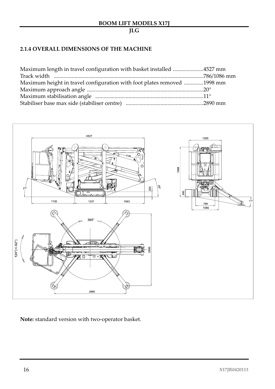JLG X17J Operator Manual User Manual | Page 20 / 172
