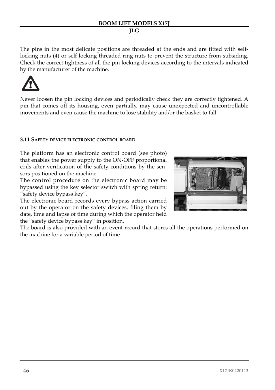 JLG X17J Operator Manual User Manual | Page 50 / 172