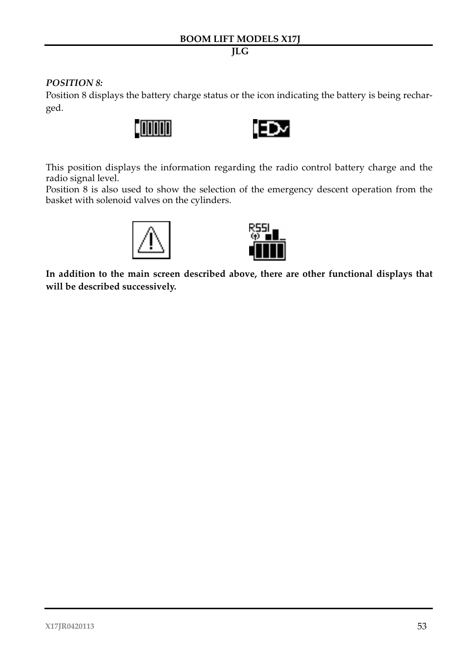 JLG X17J Operator Manual User Manual | Page 57 / 172