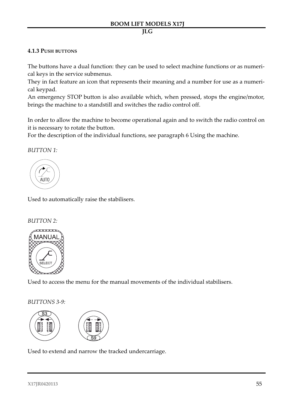 JLG X17J Operator Manual User Manual | Page 59 / 172