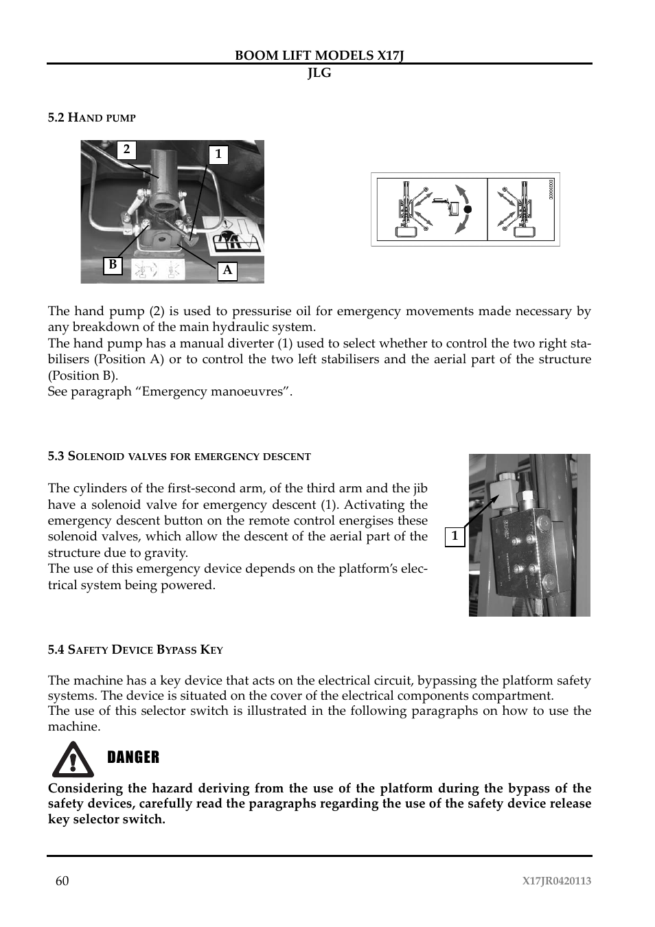 Pericolo danger | JLG X17J Operator Manual User Manual | Page 64 / 172