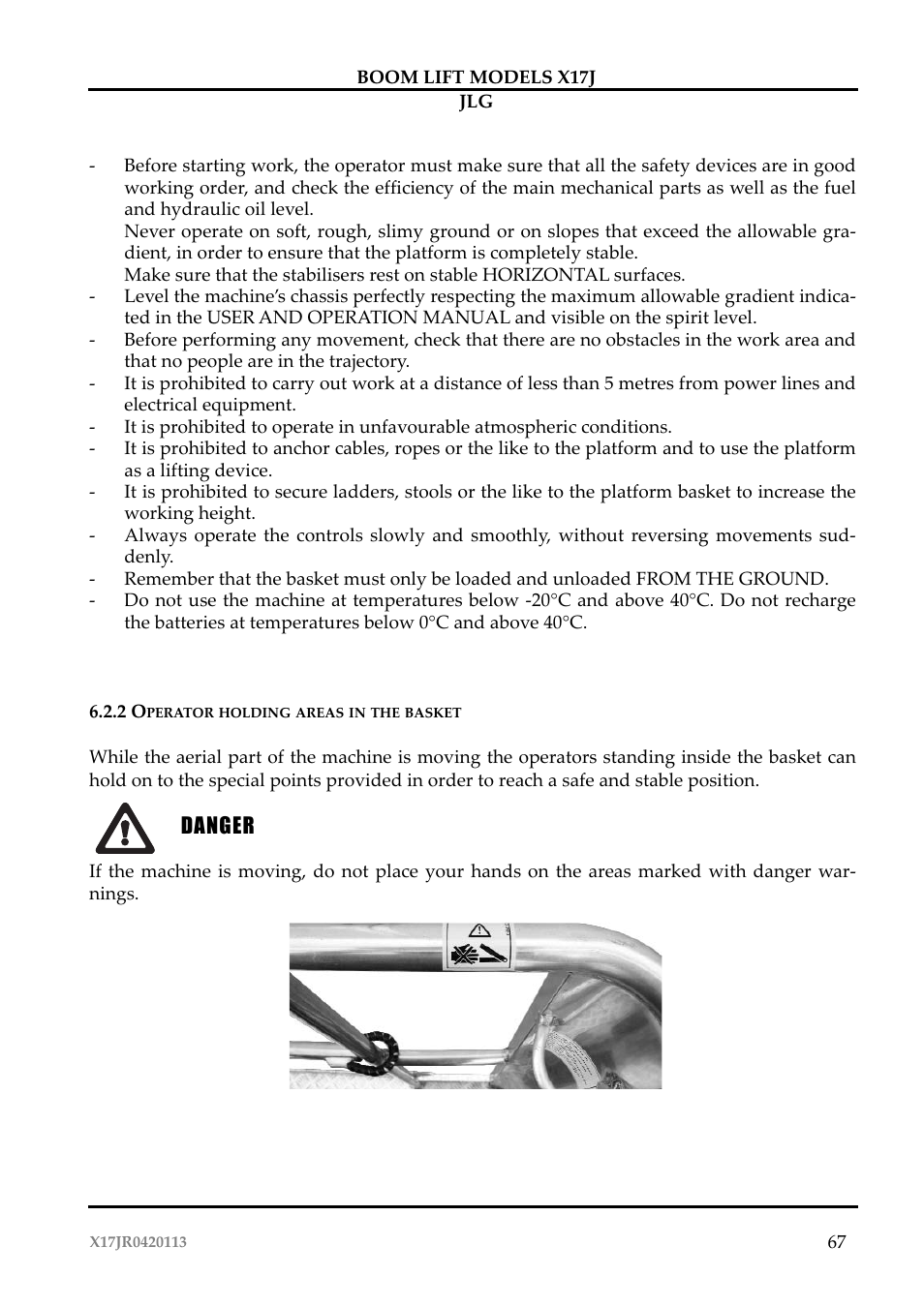 JLG X17J Operator Manual User Manual | Page 71 / 172