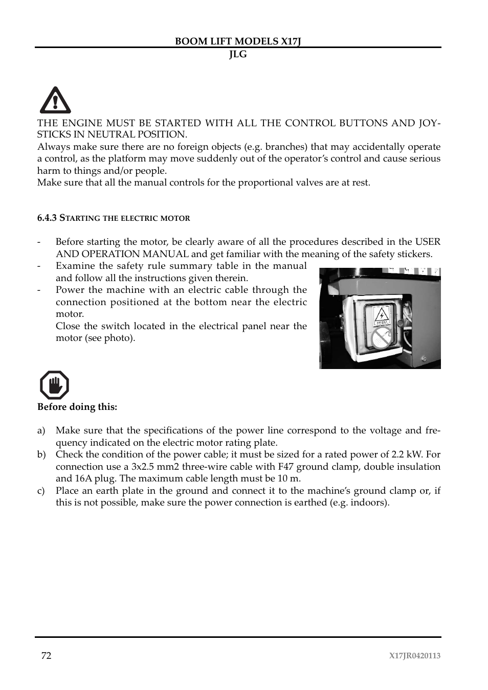 JLG X17J Operator Manual User Manual | Page 76 / 172