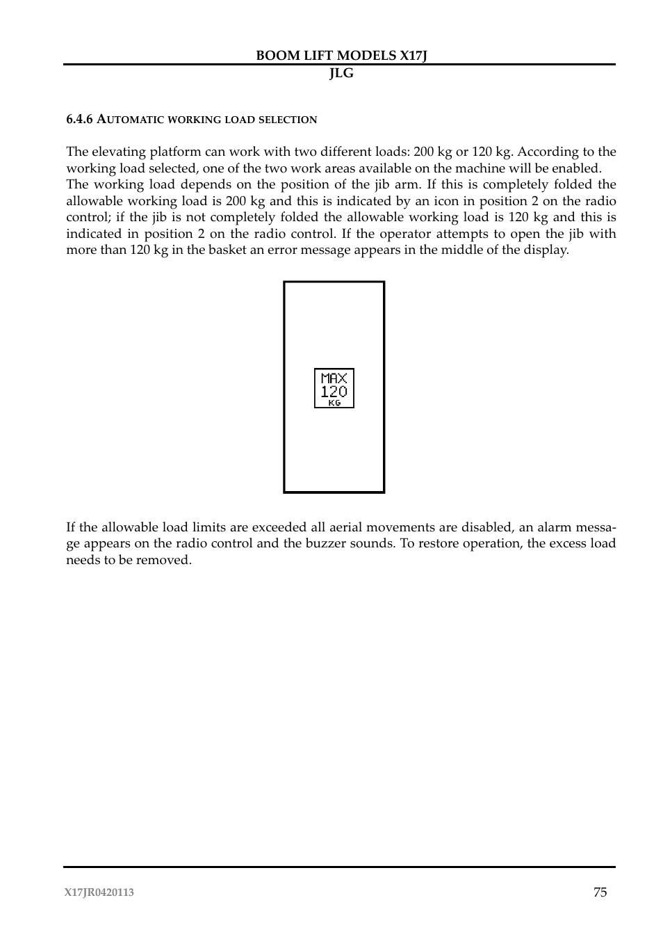 JLG X17J Operator Manual User Manual | Page 79 / 172