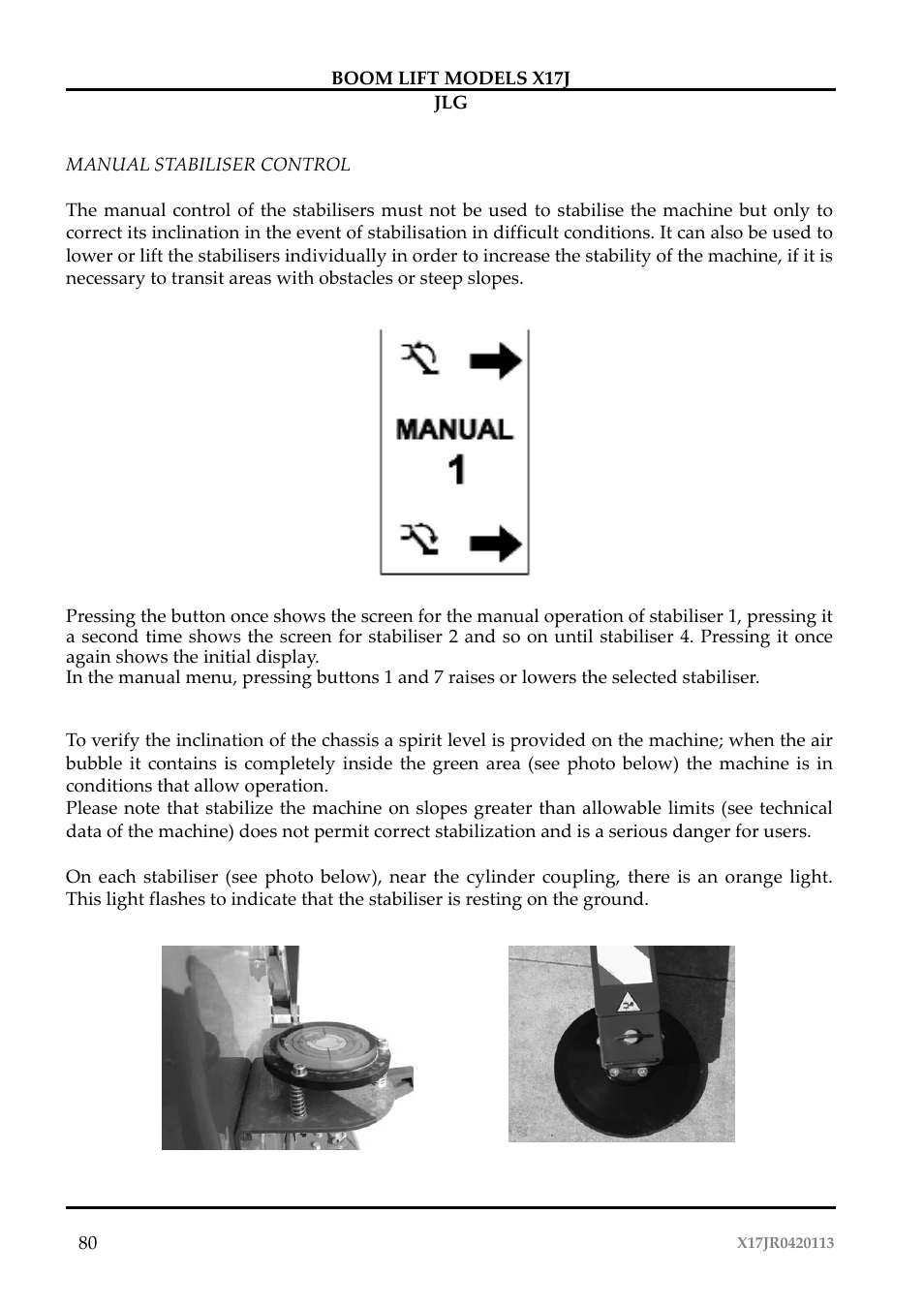 JLG X17J Operator Manual User Manual | Page 84 / 172