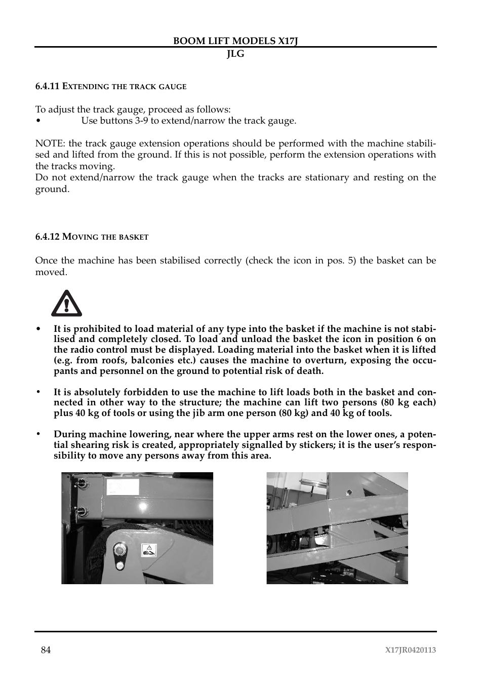 JLG X17J Operator Manual User Manual | Page 88 / 172
