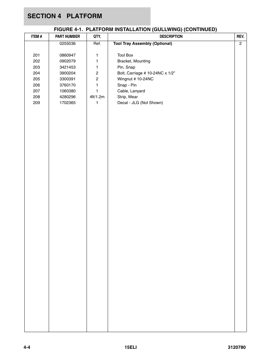 JLG 15ELI Parts Manual User Manual | Page 48 / 76