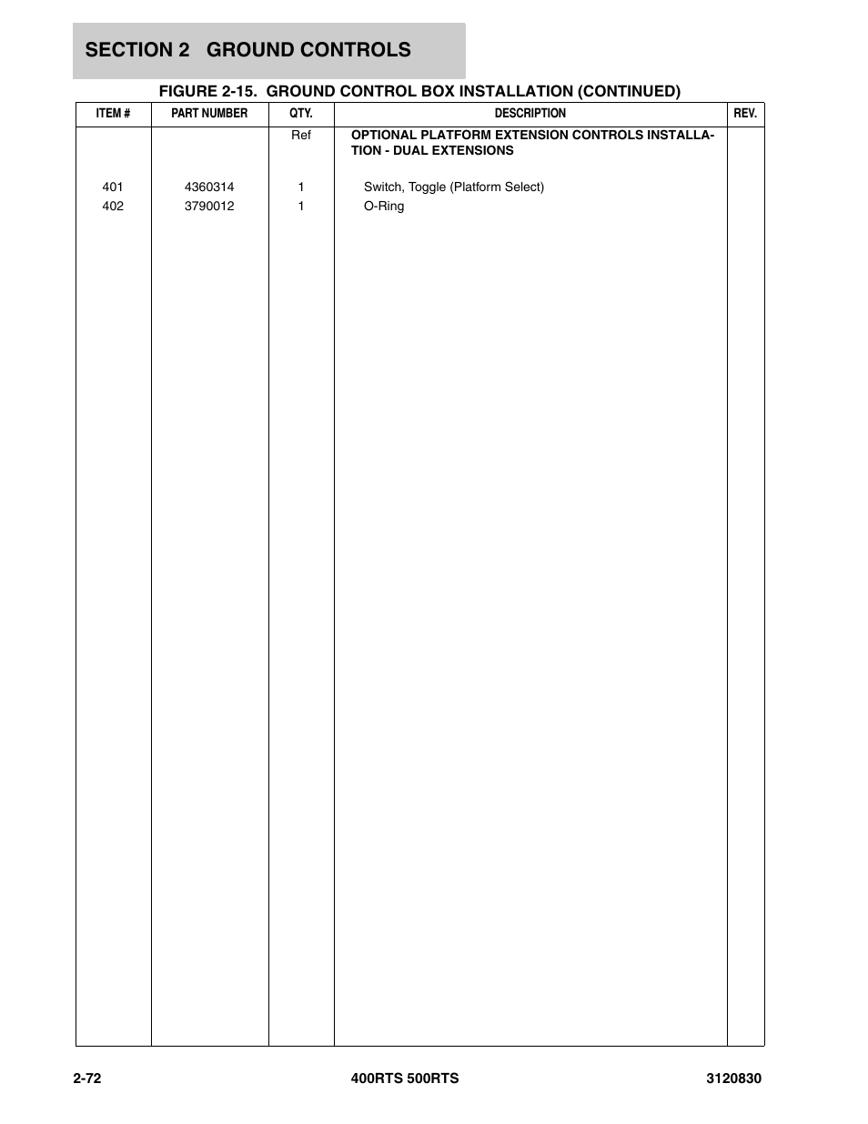 JLG 500RTS Parts Manual User Manual | Page 120 / 280
