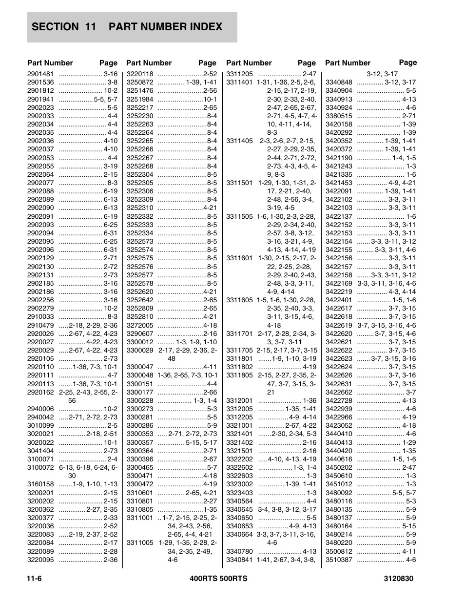 JLG 500RTS Parts Manual User Manual | Page 272 / 280