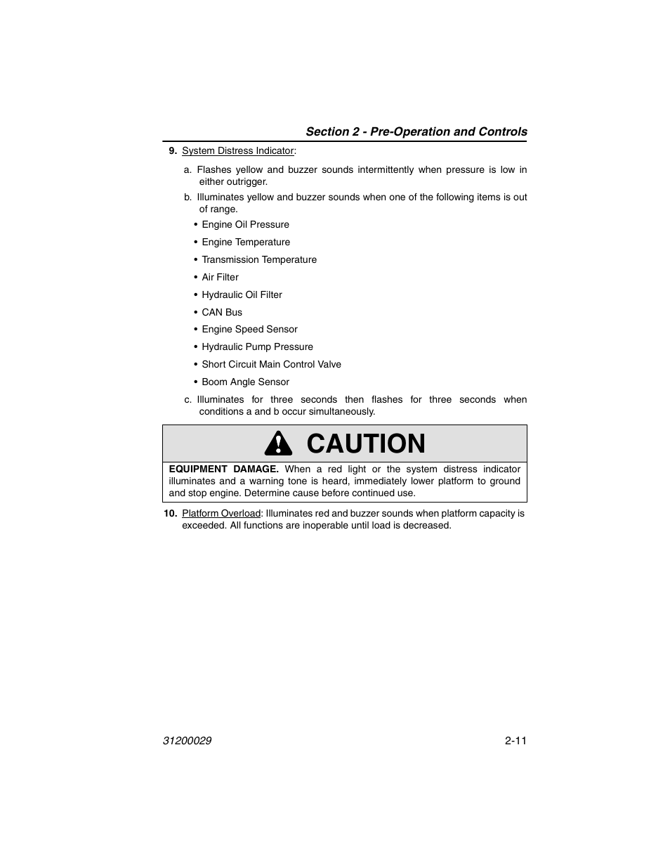 Caution | JLG 4017 Platform Operator Manual User Manual | Page 29 / 64