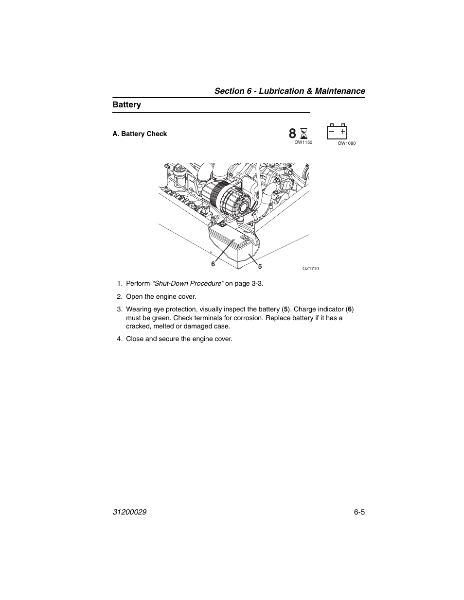 Battery, Battery -5 | JLG 4017 Platform Operator Manual User Manual | Page 51 / 64