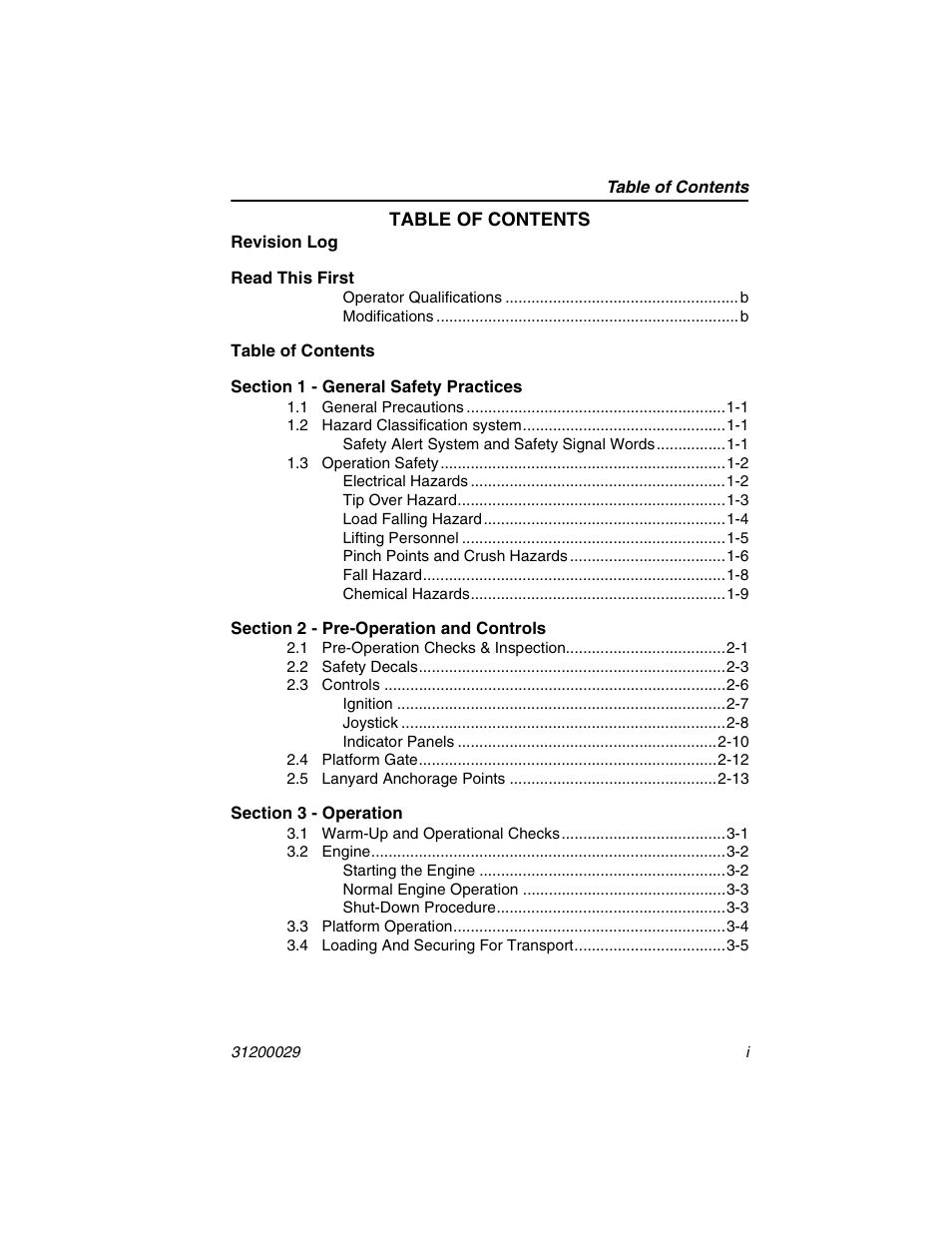 JLG 4017 Platform Operator Manual User Manual | Page 7 / 64
