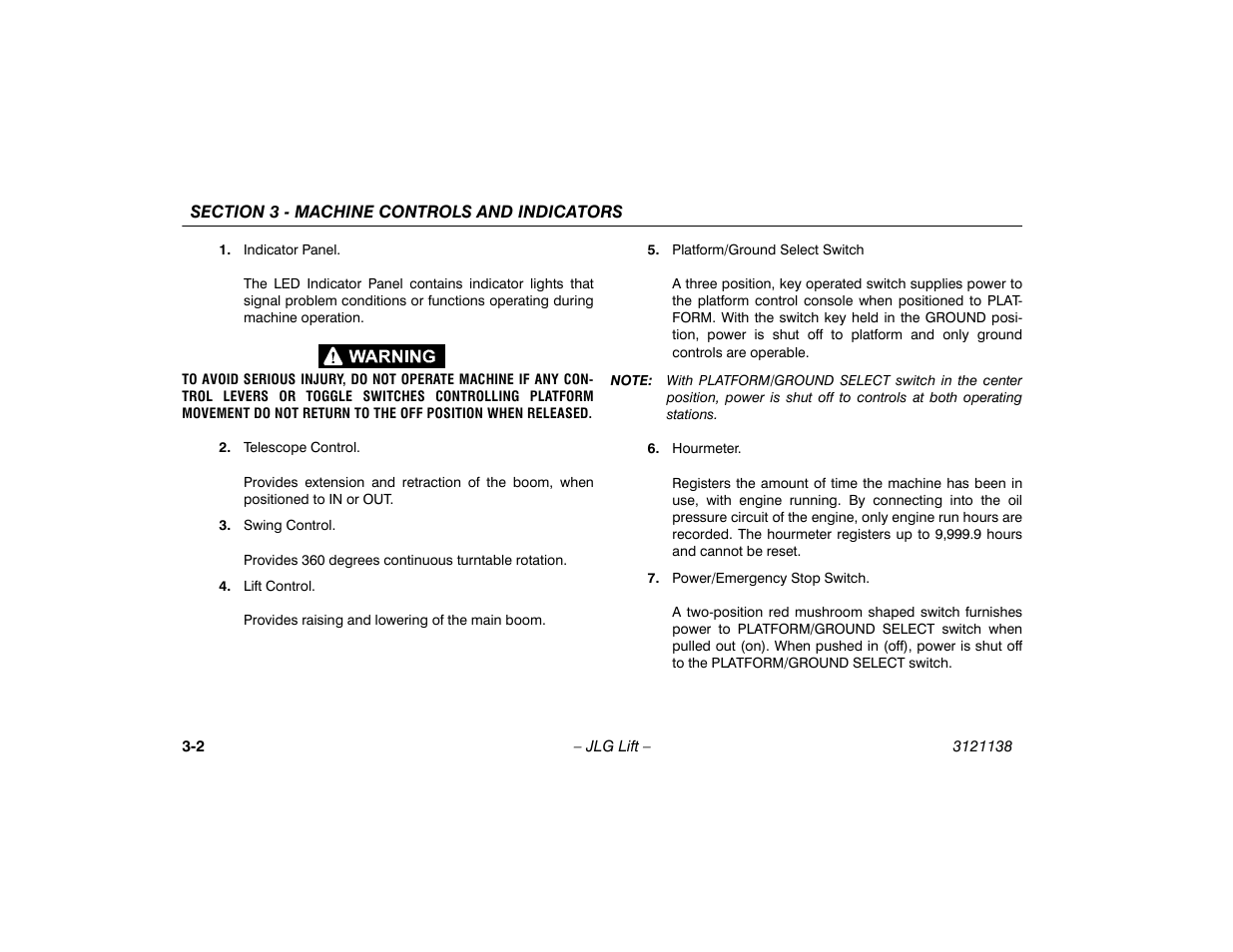 JLG 860SJ Operator Manual User Manual | Page 40 / 158