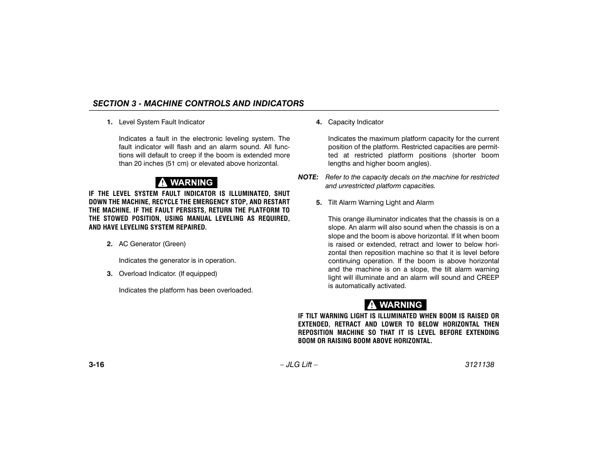 JLG 860SJ Operator Manual User Manual | Page 54 / 158