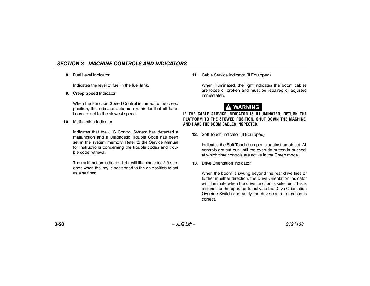JLG 860SJ Operator Manual User Manual | Page 58 / 158