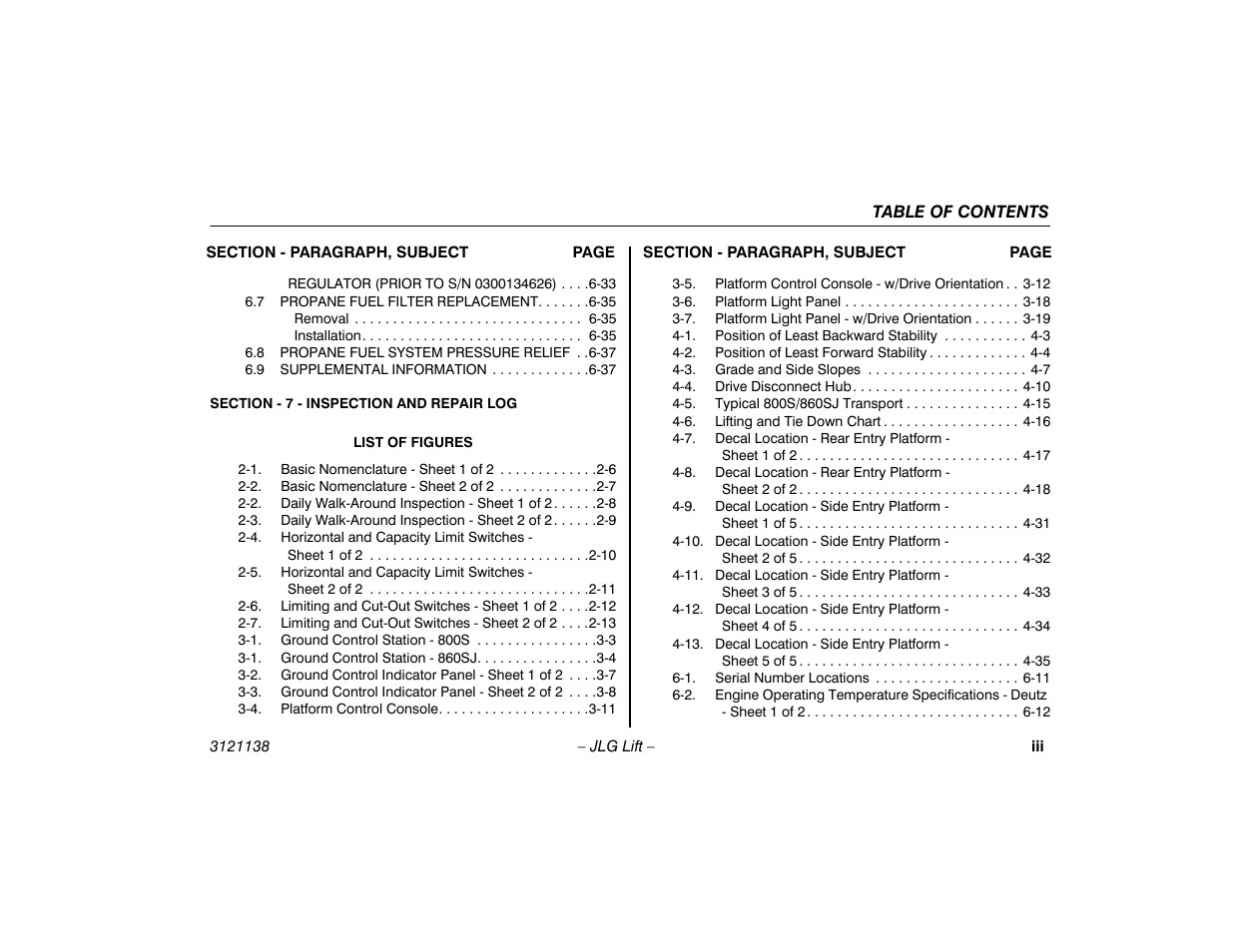 JLG 860SJ Operator Manual User Manual | Page 9 / 158