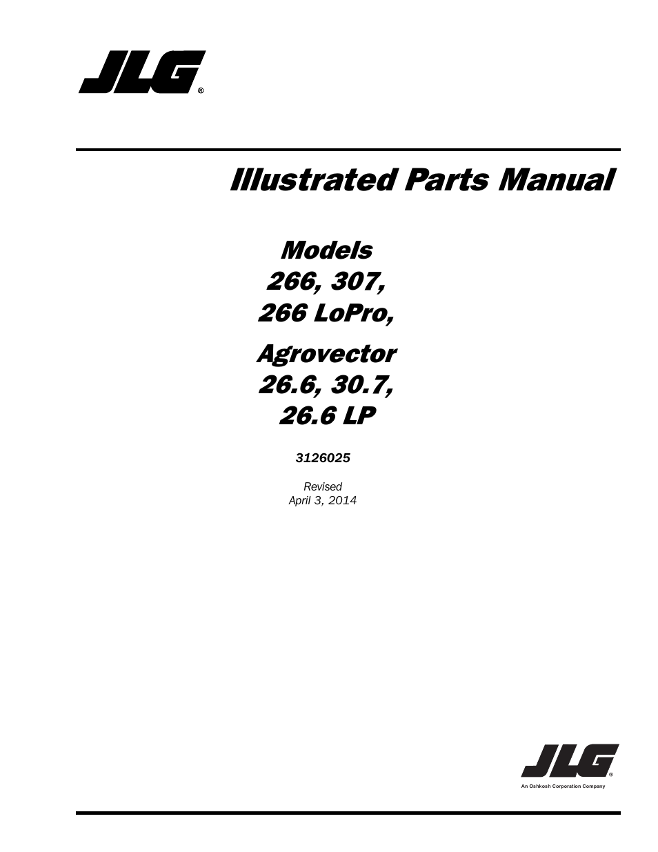 JLG 266 Parts Manual User Manual | 370 pages