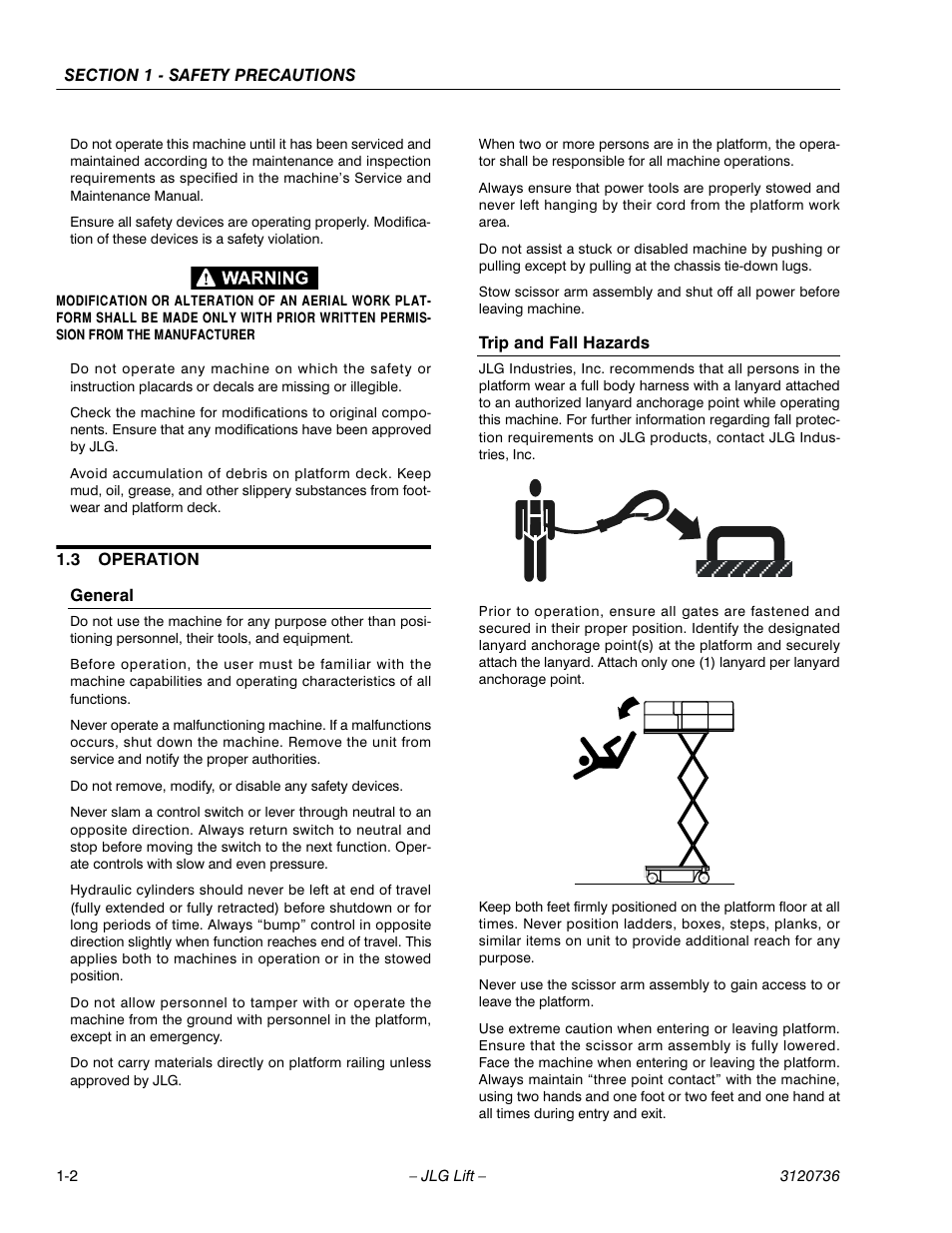 JLG 3246E2 ANSI Operator Manual User Manual | Page 10 / 66